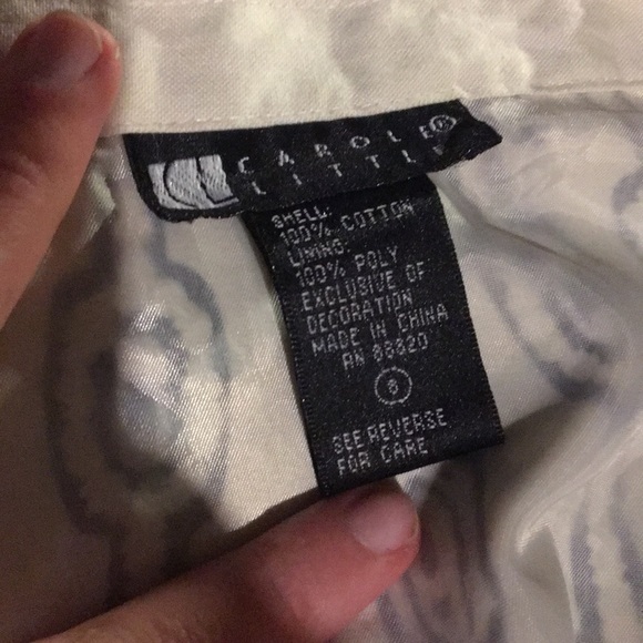 Carole little black and cream sparkle skirt. Sz 8 - Picture 3 of 3